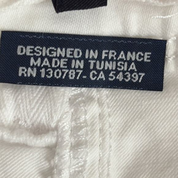 Saint James Elfy Denim Skirt in White - Size 4 - Picture 10 of 13